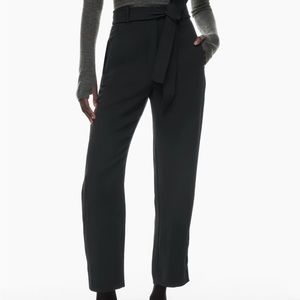 Aritzia | Wilfred Tie Front Black Pants